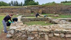 Los trabajos de colocaci�n del mortero de cal ya est�n en marcha