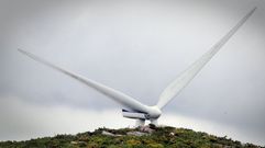 Aerogenerador de un parque gallego, en una foto de archivo