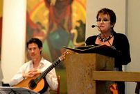 La diputada Loly Bolay, durante su intervenci�n.