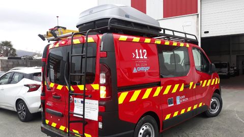EL GES de Ortigueira fue movilizado al lugar del accidente. 