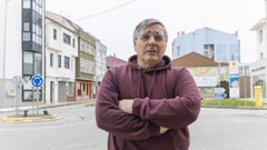 Emilio Albor�s, en una fotograf�a tomada hace unos d�as en Coristanco