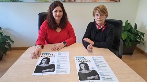 Patricia Lojo, concelleira de Cultura, e Fita Sanisidro, tcnica de Cultura, presentaron o programa.