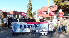 Protesta de trabajadores de Tegestac�n en enero