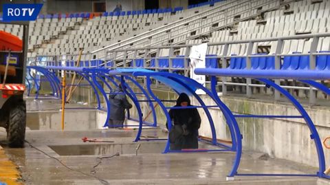 Reformas de los banquillos del Carlos Tartiere