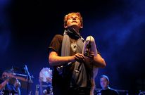 Budio, durante la actuacin ofrecida en el Festival de Ortigueira del ao 2009. 