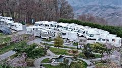 Autocaravanas en el parque da Estrela