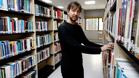 El profesor de Comunicacin Social e investigador Mariano Dagatti, en la Facultade de Comunicacin del campus de Pontevedra