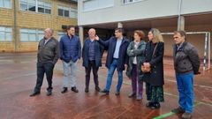 Visita del delegado de la Xunta, Gabriel Aln, al CPI de A Gudia para supervisar las obras de mejora que se realizan en el colegio