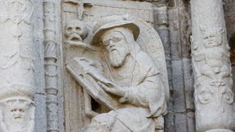 San Jer�nimo con sus lentes para ayudarle a leer