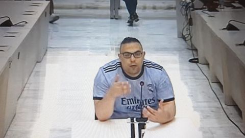Abdel Bary, durante el juicio en la Audiencia Nacional