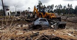 Los da�os de la explosi�n de la pirotecnia de Calo provocaron gran alarma social.