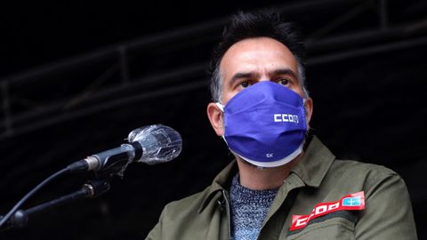 El secretario general de Comisiones Obreras de Asturias, Jos� Manuel Zapico