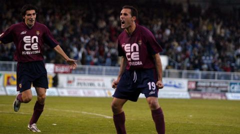 Changui (izquierda), en el Pontevedraen el a�o 2005