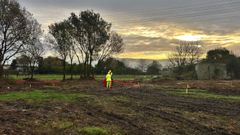 Las nuevas obras del �nuevo pulm�n verde� acaban de arrancar en el antiguo campo de tiro de Catabois