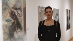 Marita Carmona, en la inauguración de su exposición en el Marcos Valcárcel