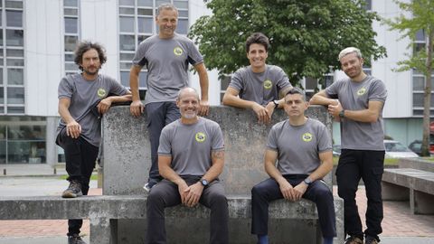 Parte de los bomberos de la Briegal en A Coru�a.
