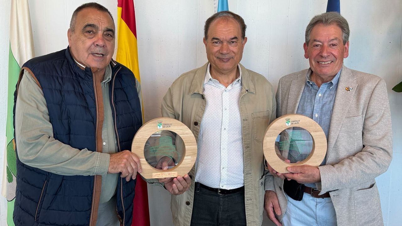 Recepción al presidente de la Casa de Galicia en Nueva York y al del centro de Buenos Aires