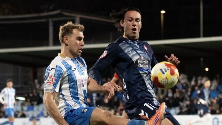 Joel L�pez, durante el duelo disputado entre Celta Fortuna y Talavera este s�bado.