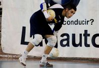Illi, durante una sesi�n de entrenamiento en el Pabell�n Municipal.