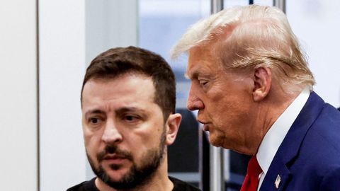 Donald Trump y Volodmir Zelenski