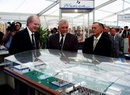 Imagen de archivo de la �ltima inauguraci�n de Expobarbanza. En la foto, Ramiro Carregal, Torres Colomer y Jos� Mart�nez Ayaso.