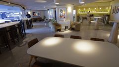 Una de las nuevas �reas vip reci�n reformadas en Abanca Riazor