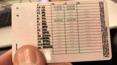 Reverso de un carn� de conducir