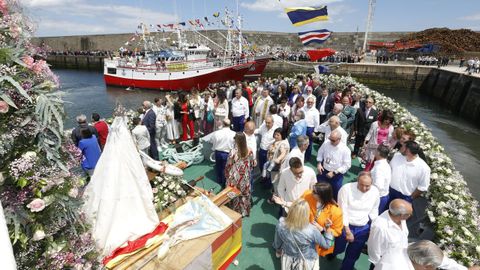 Procesin martima de las fiestas patronales burelenses