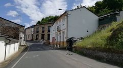 Da�os en una vivienda de A Pobra, en una calle en la que se vio afectado el tendido