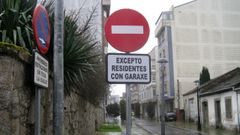 Inicio del tramo peatonal de Basanta Silva, en el cruce con Gonzlez Valdesuso