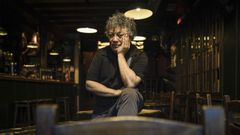 Jos� Luis en el Caf� Cultural Auriense, una de las salas a las que sigue trayendo grupos