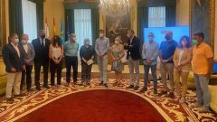 Recepci�n en el Ayuntamiento de Gij�n al tenista gijon�s ol�mpico Pablo Carre�o