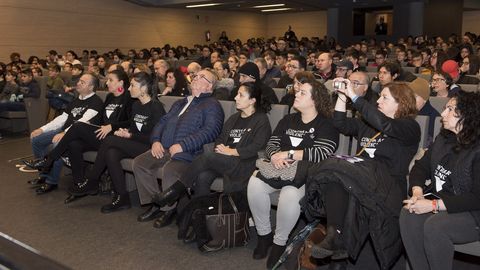 Lectura del manifiesto contra las violencias en Cee