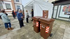 Presentaci�n de los nuevos contenedores marrones, a finales del pasado mes de diciembre