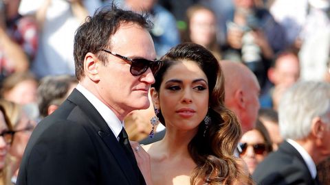 El cineasta estadounidense Quentin Tarantino y su esposa, la cantante israel Daniella Pick 