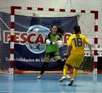 Silvia Aguete, durante un partido con el Poio Pescamar. 
