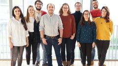 Miembros de los grupos de Miguel Fidalgo y Diana Guallar, del CiMUS de la USC