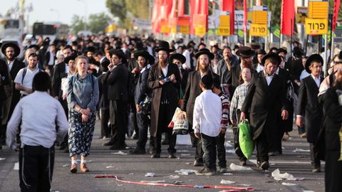 Fiesta jud�a que termin� en tragedia en el monte Mer�n, Israel