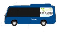Recreacin de los microbuses comprados por Arteixo.