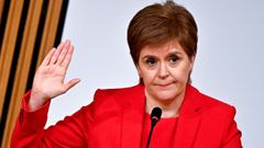 Nicola Sturgeon, durante su intervencin este mircoles en el Parlamento de Edimburgo