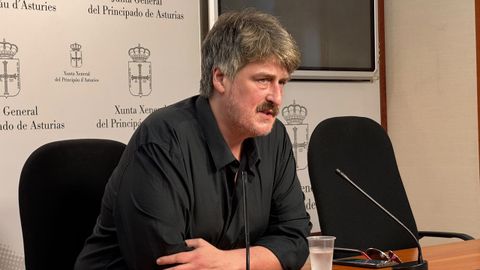 El portavoz de Convocatoria por Asturies, Xabel Vegas