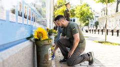 Zelenski recuerda a los fallecidos en la guerra, con motivo este mi�rcoles del aniversario por el d�a de la independencia de Ucrania