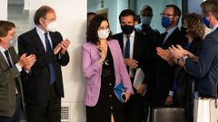 D�az Ayuso fue recibida hoy con aplausos a su llegada al Comit� Ejecutivo Nacional del PP