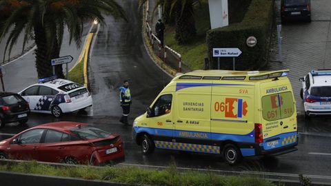 El herido fue evacuado en ambulancia al Chuac.