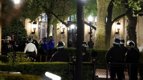 Desalojo policial en la Universidad de Columbia de Nueva York