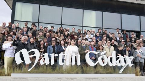 Finalistas premios de la m&uacute;sica en la bodega Mart&iacute;n Codax