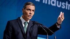 Pedro Snchez, este lunes en Madrid.