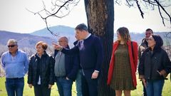 El secretario xeral del PSdeG, Jos� Ram�n G�mez Besteiro, en A Gudi�a.