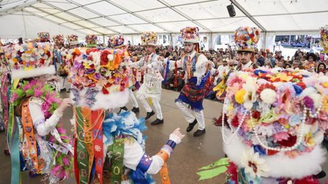 Baile de Madamas e Gal�ns, en el Entroido tradicional en Vilaboa
