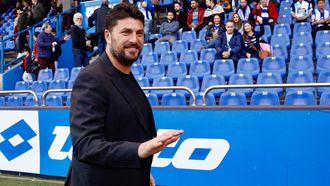 Diego Trist�n, durante una visita al estadio Abanca Riazor.
